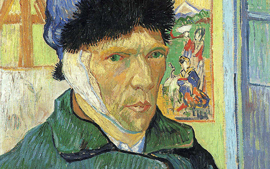 Autoretrato con la oreja vendada por Van Gogh - The Wynwood Times