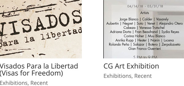 Exposiciones en Miami 1