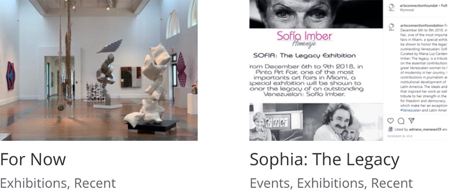 Exposiciones en Miami 2