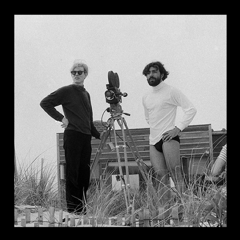 Andy Wharhol y Rolando Peña - Foto por Marcelo Montealegre