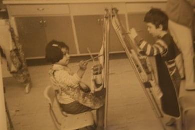 1 Pintando en el kindergarden