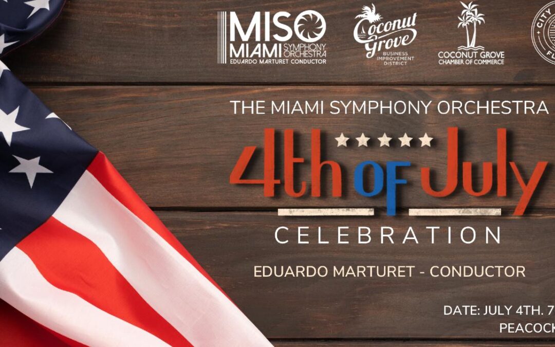 La Orquesta Sinfónica de Miami celebra el 4 de julio a lo grande en Coconut Grove