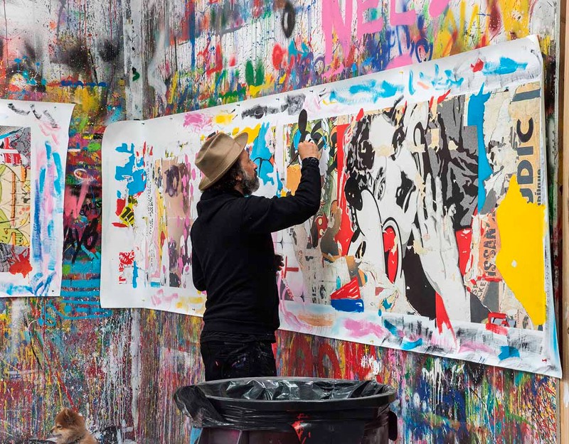 Mr. Brainwash en taller