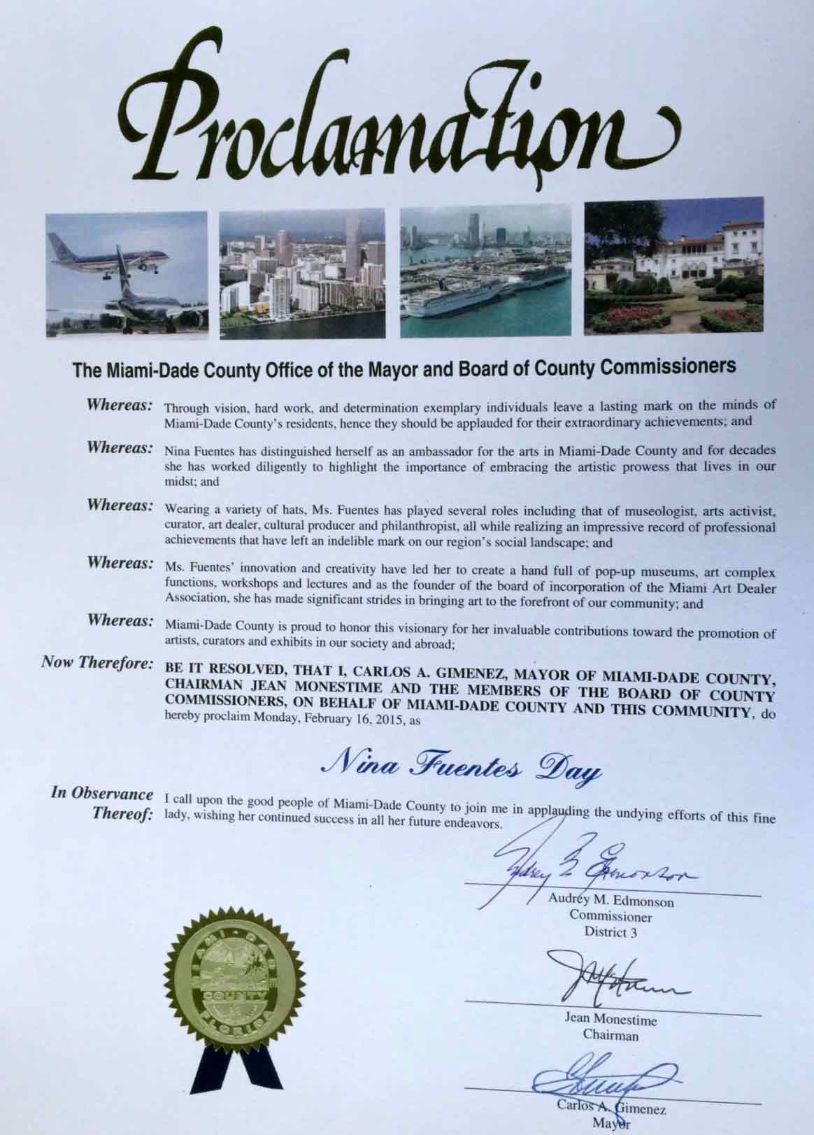 Proclamation day Nina Fuentes