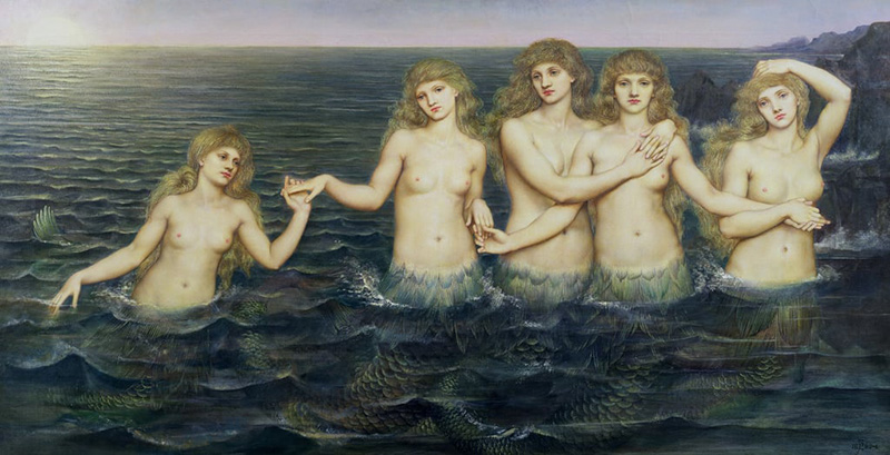 Evelyn De Morgan - The Sea Maidens 1885-86 - (MeisterDrucke-256937) copia