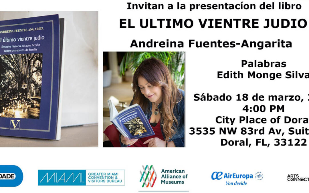 Andreina Fuentes Angarita presenta su libro “El último vientre judío” en Miami